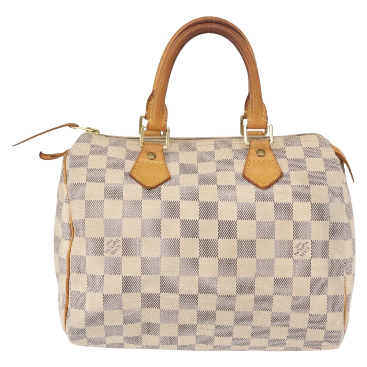 LOUIS VUITTON Damier Azur Speedy 25 Hand Bag N41534 LV Auth 156058