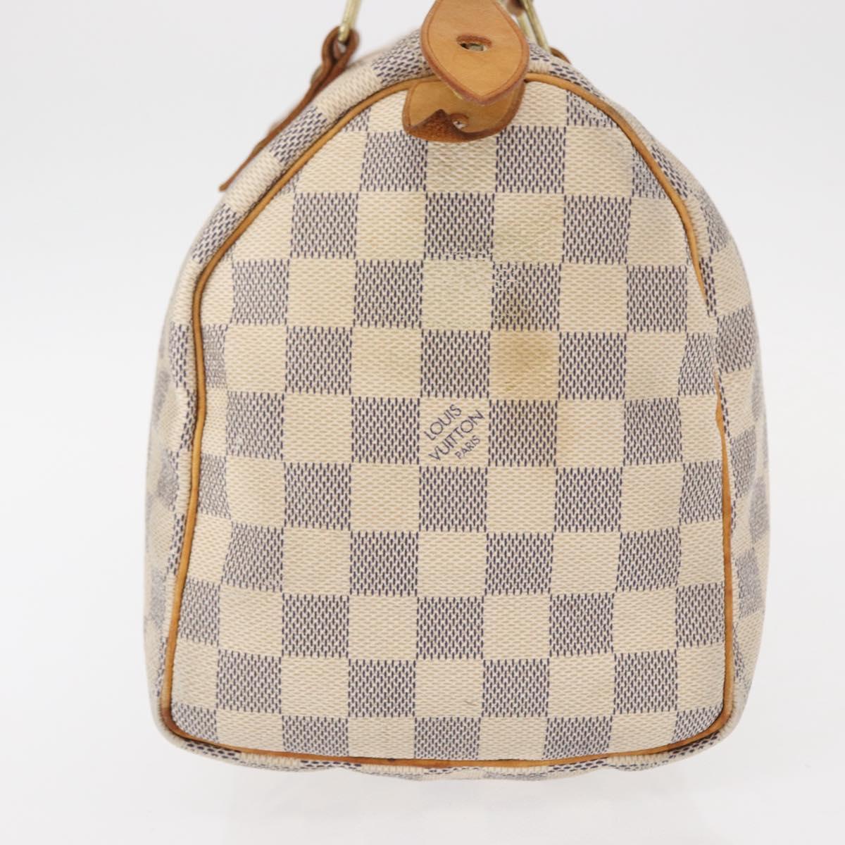 LOUIS VUITTON Damier Azur Speedy 25 Hand Bag N41534 LV Auth 156058