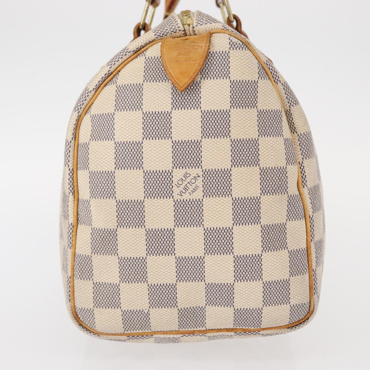 LOUIS VUITTON Damier Azur Speedy 25 Hand Bag N41534 LV Auth 156058