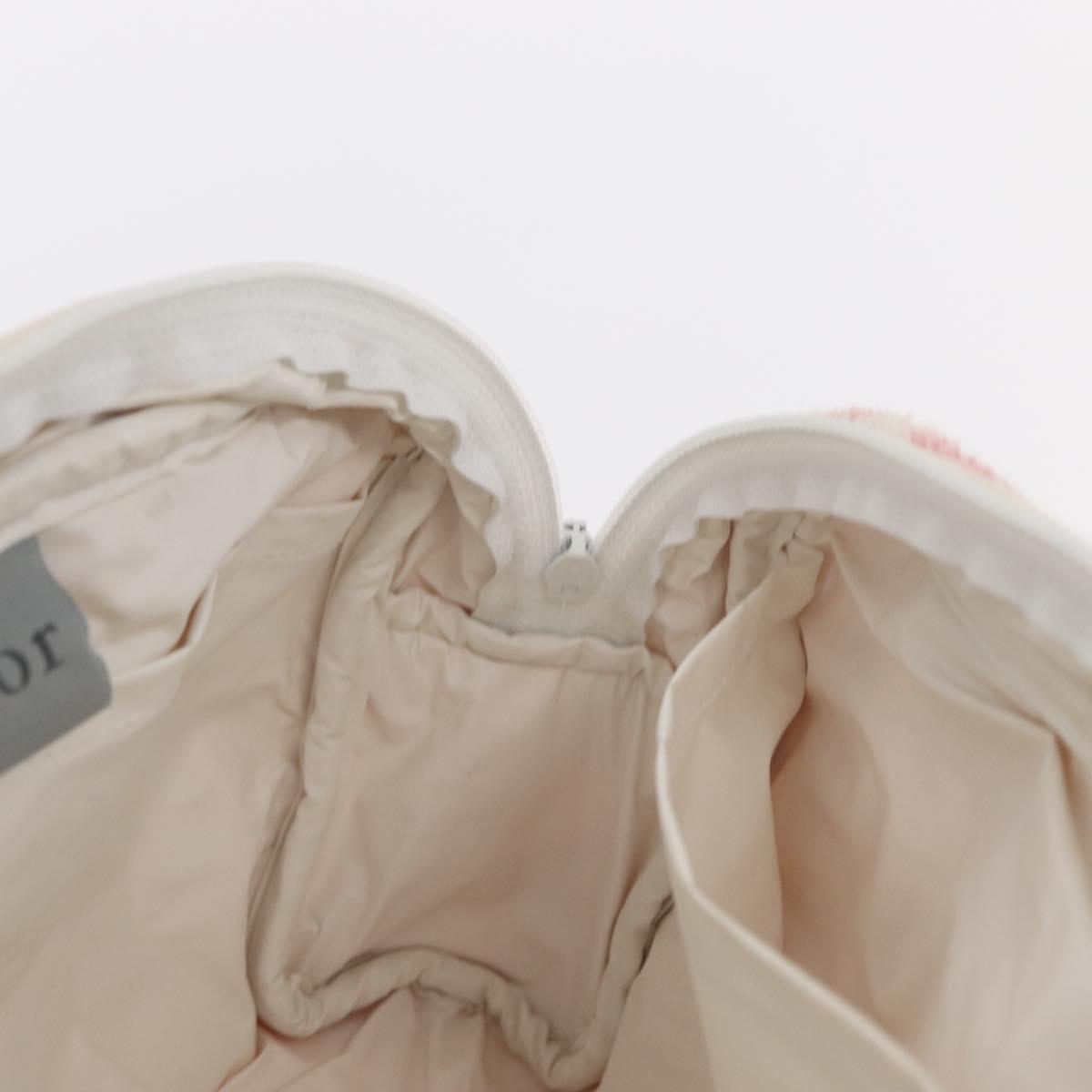 Christian Dior Trotter Canvas Hand Bag Pile Pink Auth 156061