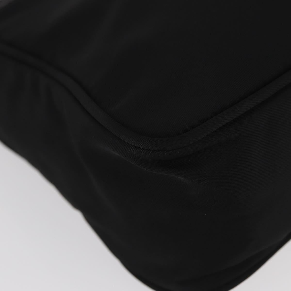 PRADA Hand Bag Nylon Black Auth 156063