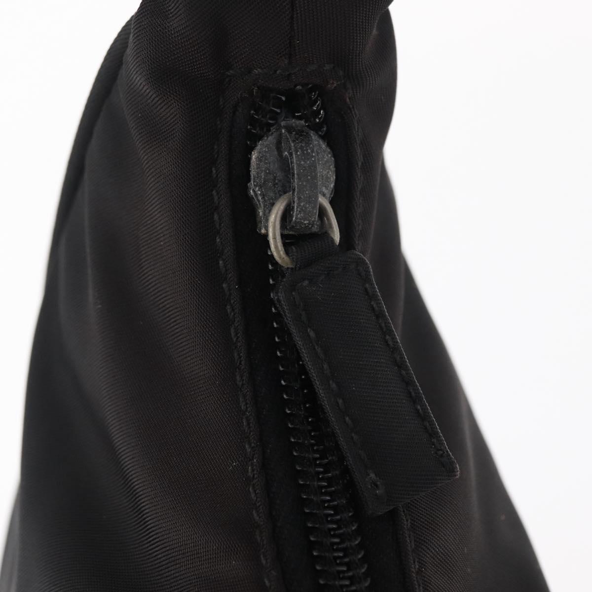 PRADA Hand Bag Nylon Black Auth 156063