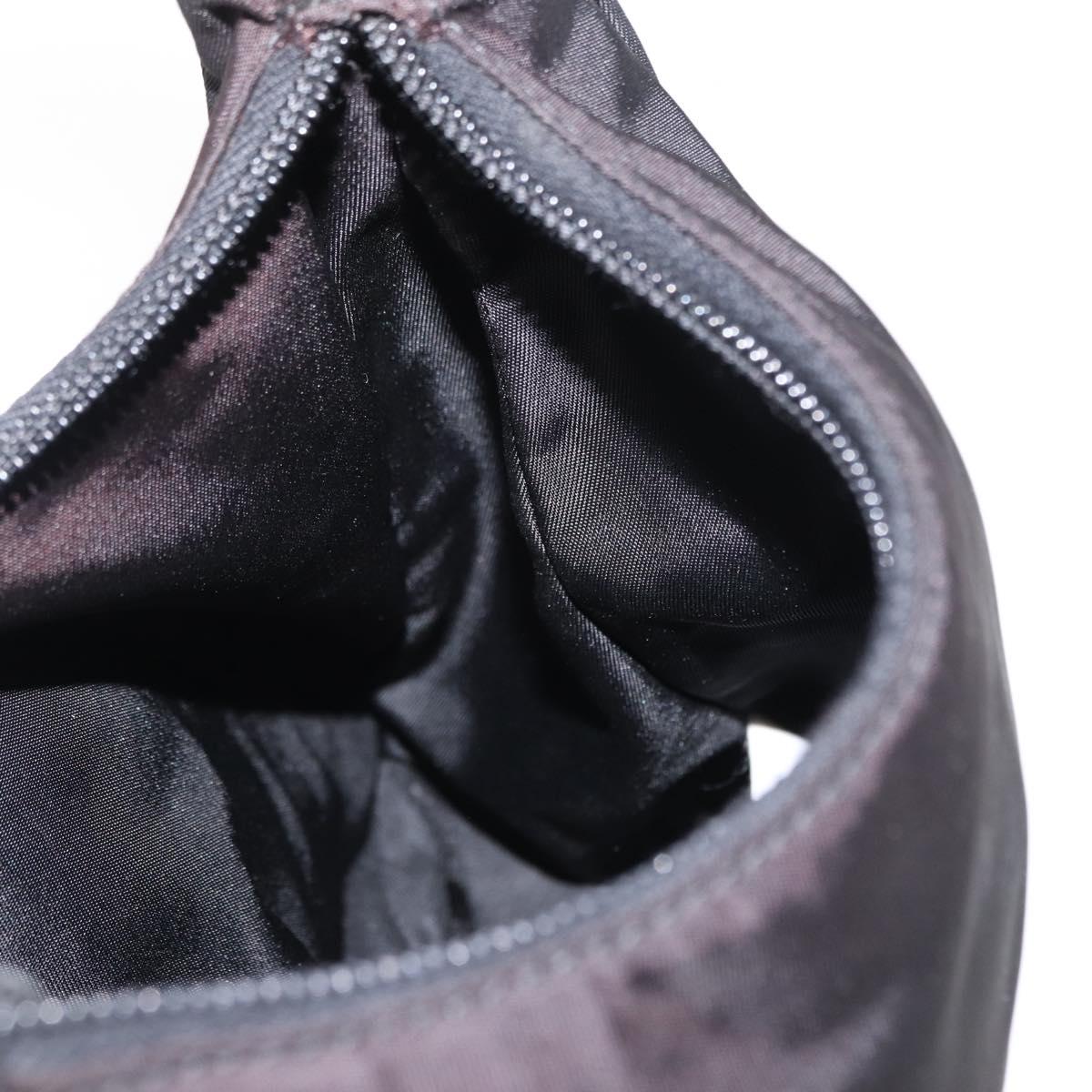 PRADA Hand Bag Nylon Black Auth 156063