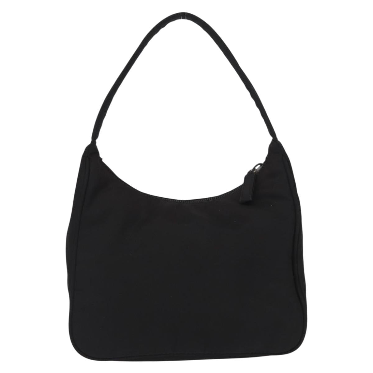 PRADA Hand Bag Nylon Black Auth 156063