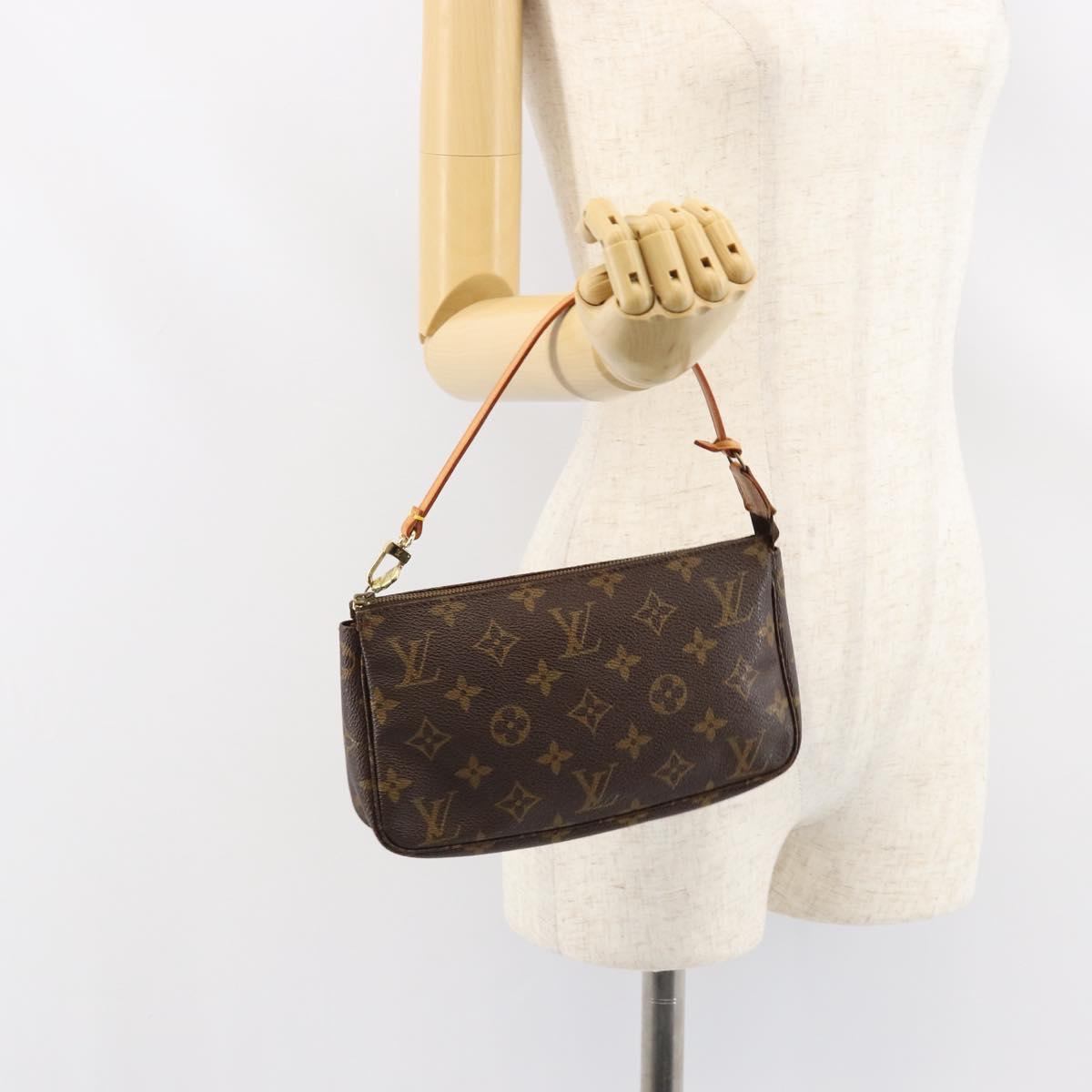 LOUIS VUITTON Monogram Pochette Accessoires Pouch M51980 LV Auth 156069