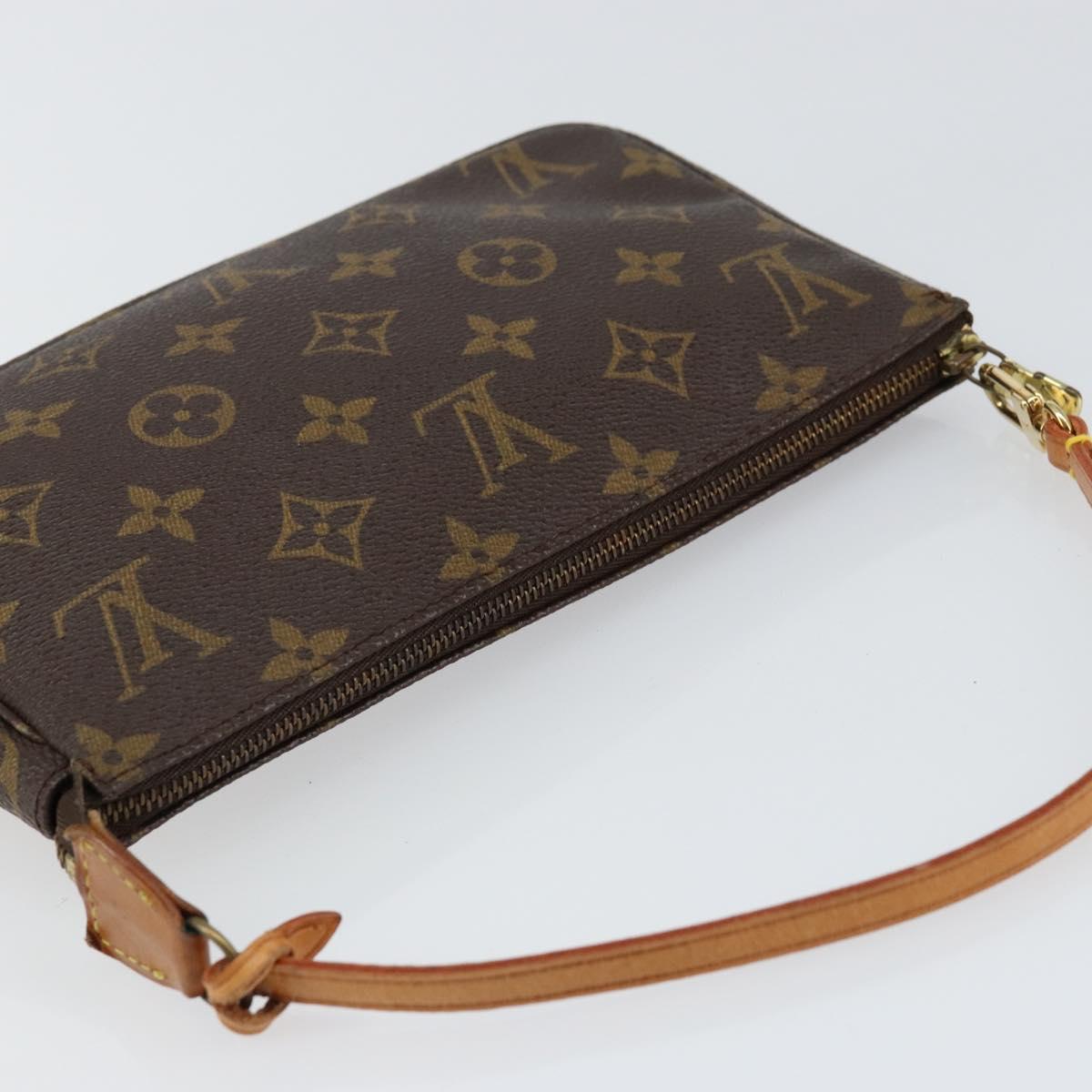 LOUIS VUITTON Monogram Pochette Accessoires Pouch M51980 LV Auth 156069