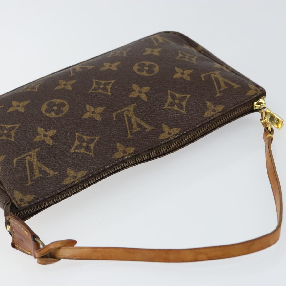 LOUIS VUITTON Monogram Pochette Accessoires Pouch M51980 LV Auth 156070