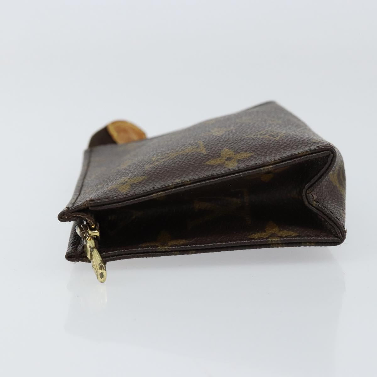 LOUIS VUITTON Monogram Poche Toilette 15 Pouch M47546 LV Auth 156074