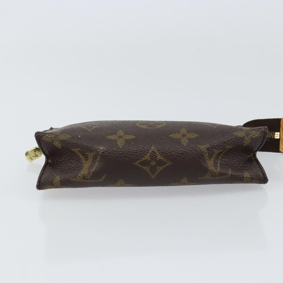 LOUIS VUITTON Monogram Poche Toilette 15 Pouch M47546 LV Auth 156074