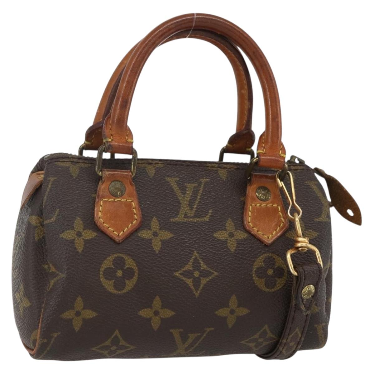 LOUIS VUITTON Monogram Mini Speedy Hand Bag M41534 LV Auth 156075