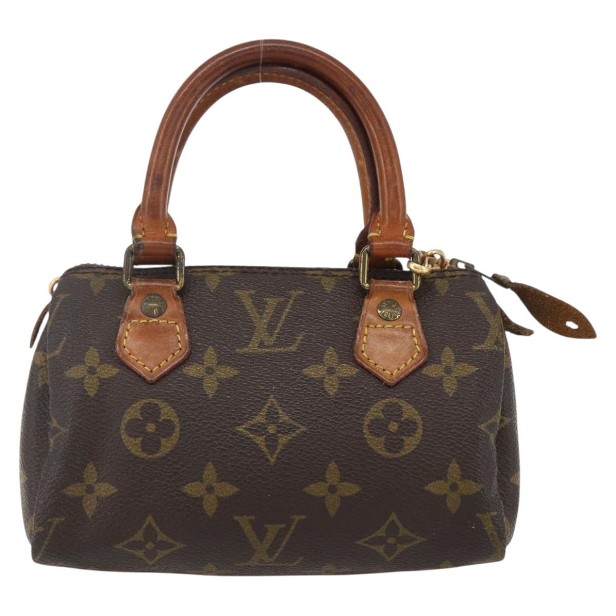 LOUIS VUITTON Monogram Mini Speedy Hand Bag M41534 LV Auth 156075