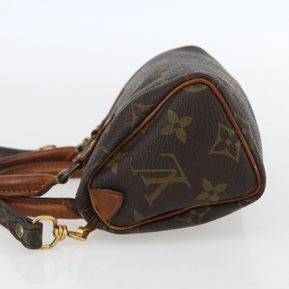 LOUIS VUITTON Monogram Mini Speedy Hand Bag M41534 LV Auth 156075