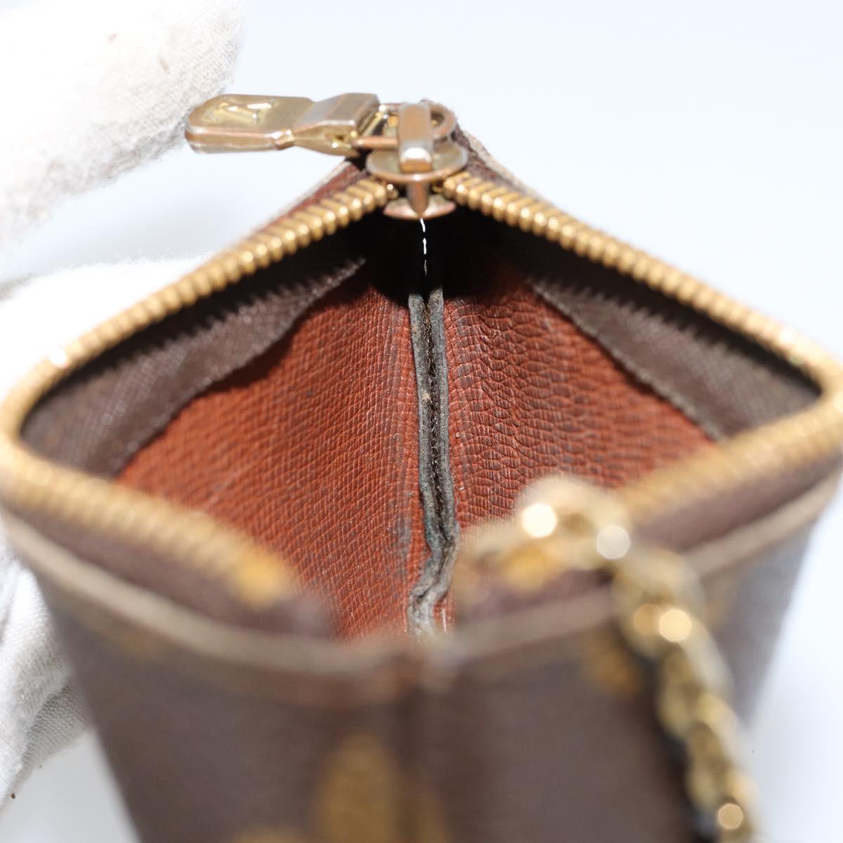 LOUIS VUITTON Monogram Pochette Cles Coin Purse M60033 LV Auth 156076