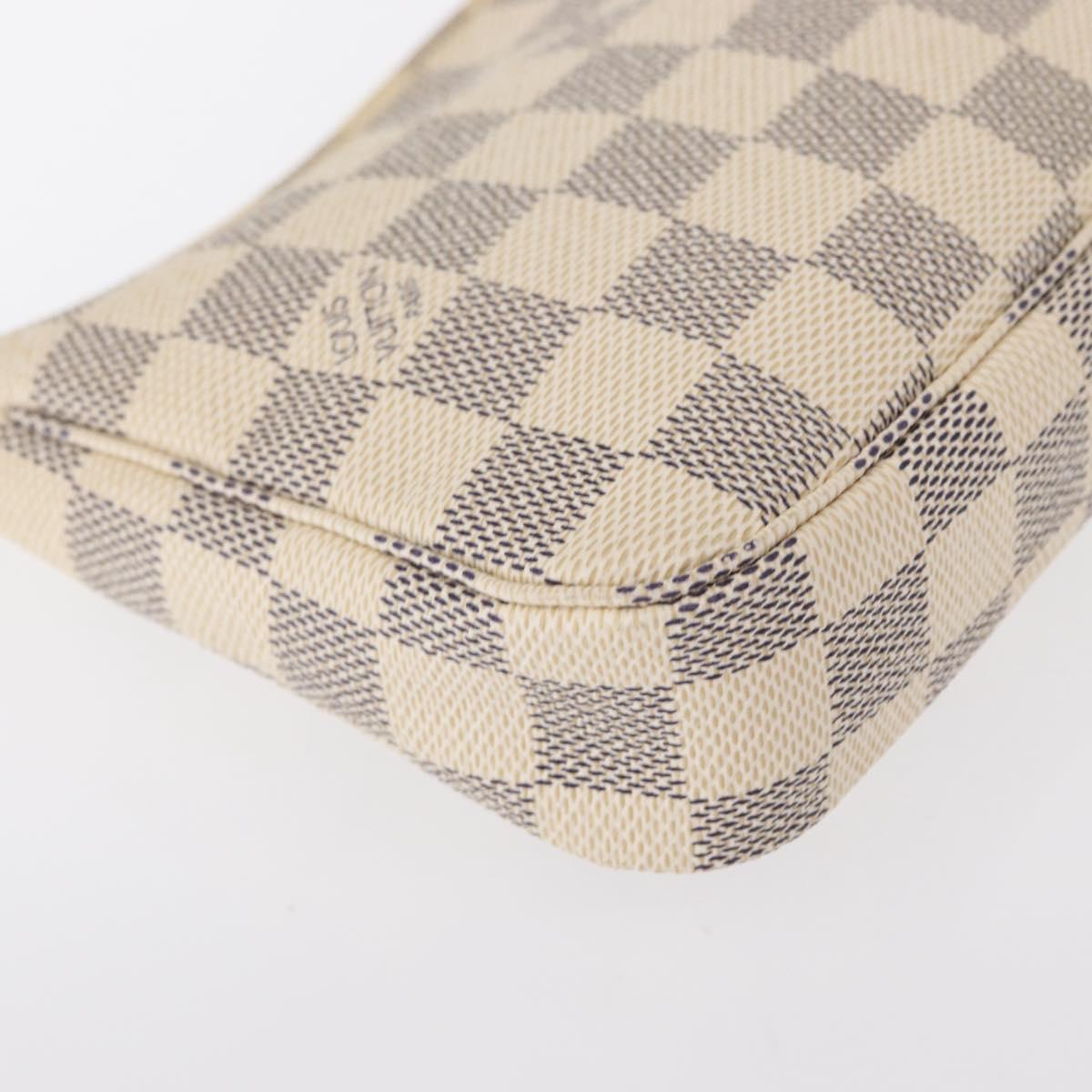 LOUIS VUITTON Damier Azur Pochette Accessoires Pouch N51986 LV Auth 156079