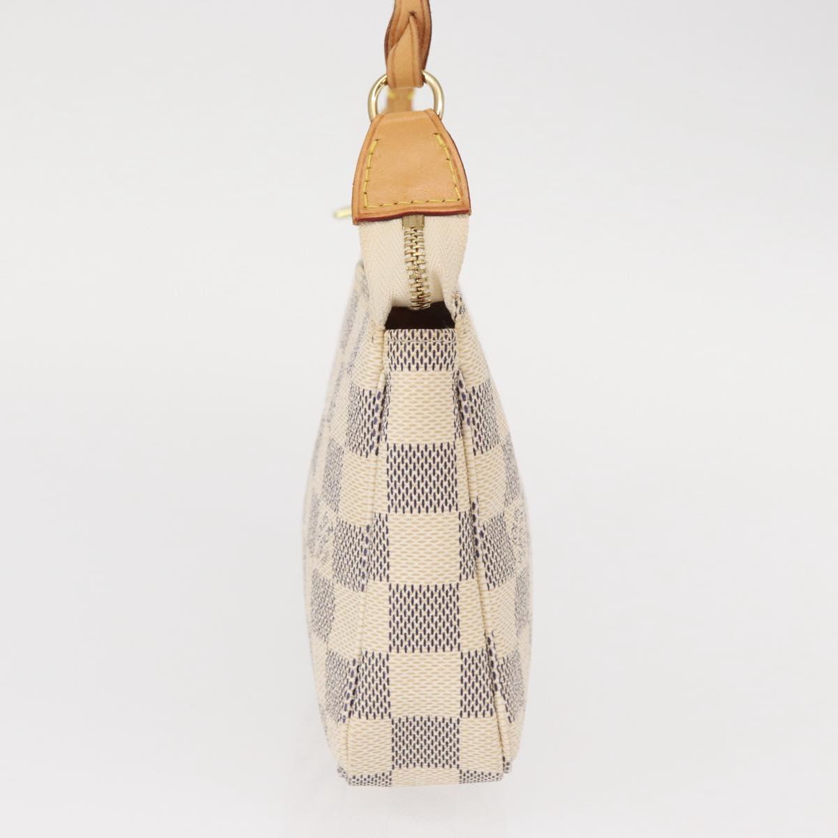 LOUIS VUITTON Damier Azur Pochette Accessoires Pouch N51986 LV Auth 156079