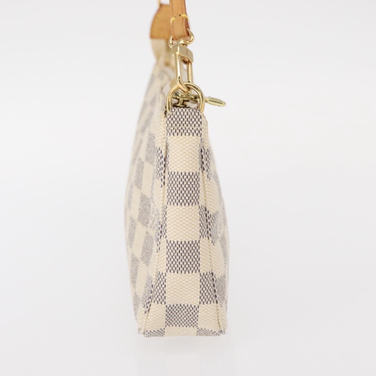 LOUIS VUITTON Damier Azur Pochette Accessoires Pouch N51986 LV Auth 156079