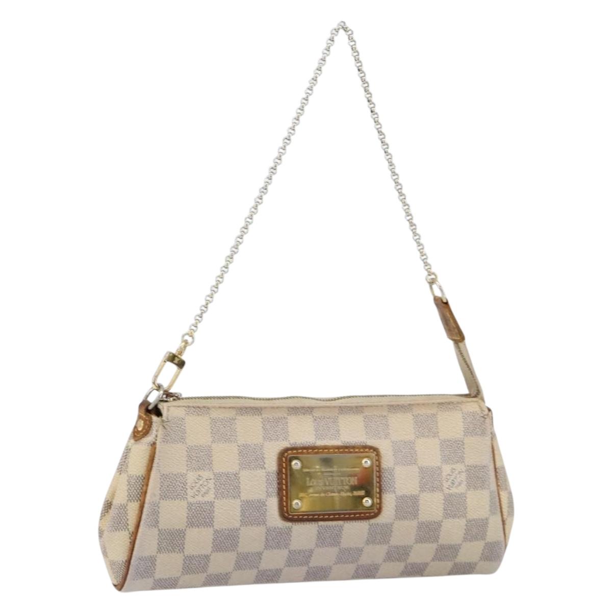 LOUIS VUITTON Damier Azur Eva Shoulder Bag 2way N55214 LV Auth 156080