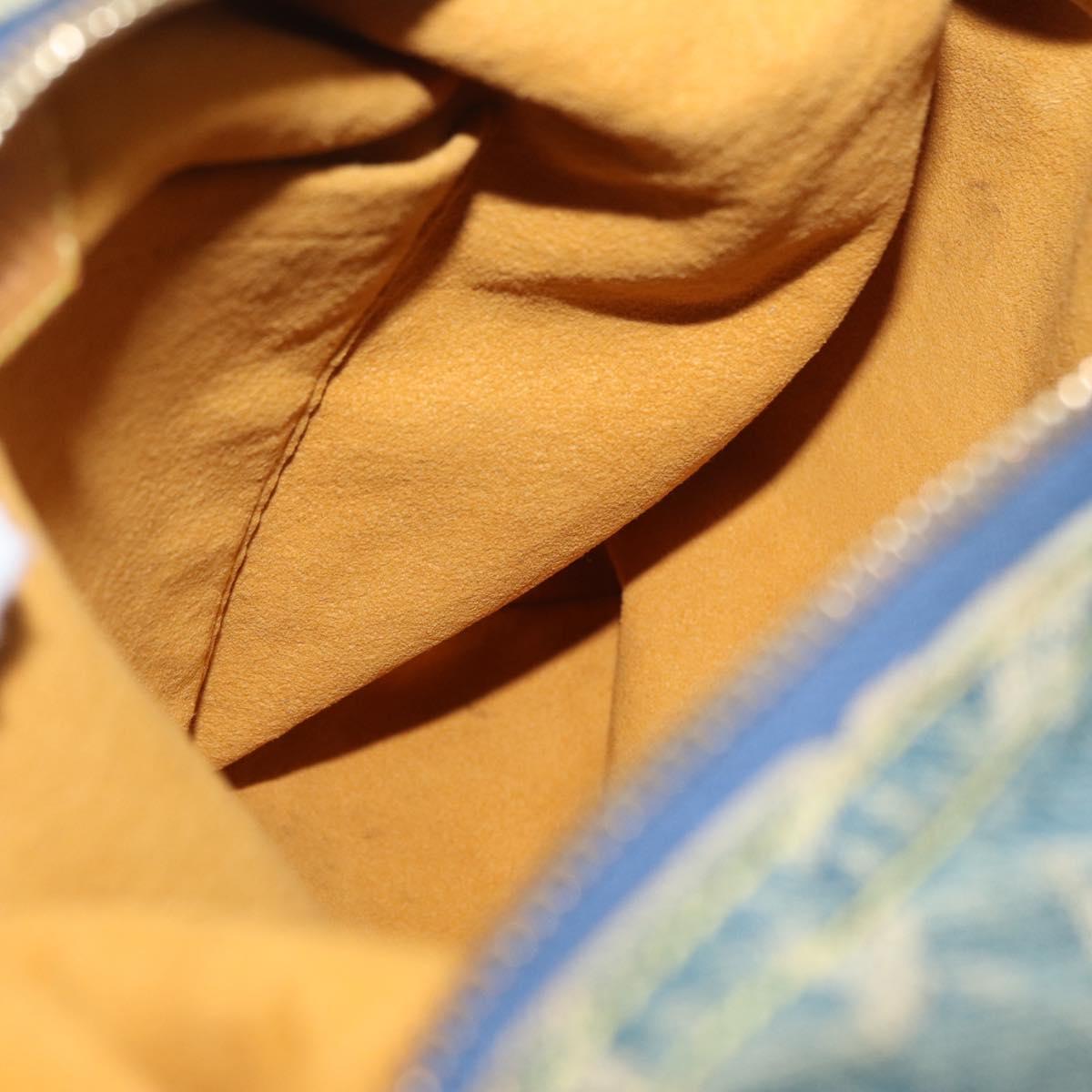 LOUIS VUITTON Monogram Denim Buggy PM Shoulder Bag Blue M95049 LV Auth 156081V