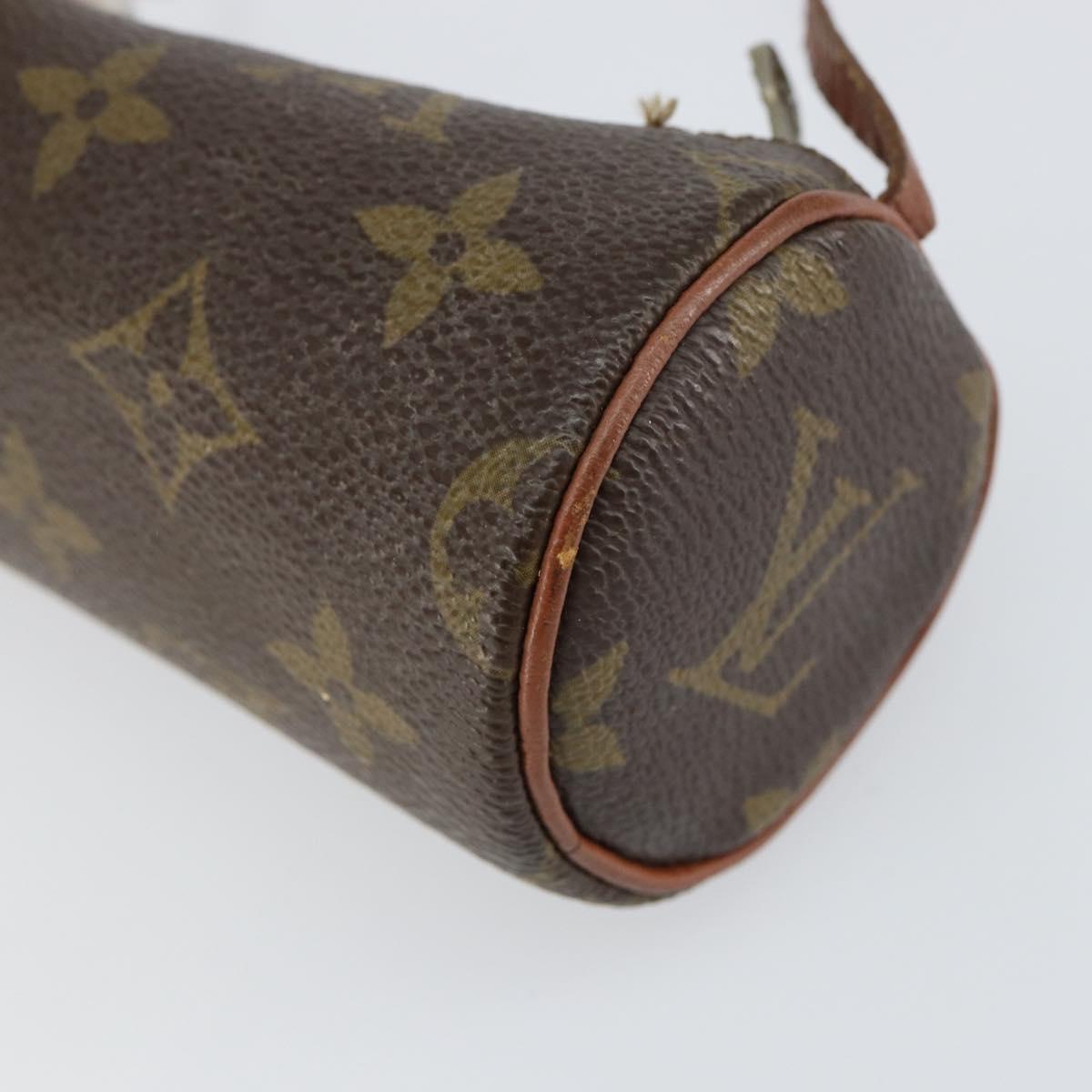 LOUIS VUITTON Monogram Papillon Pouch LV Auth 156082