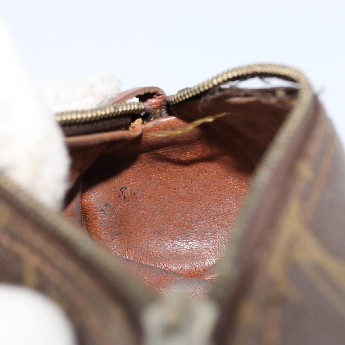 LOUIS VUITTON Monogram Papillon Pouch LV Auth 156082