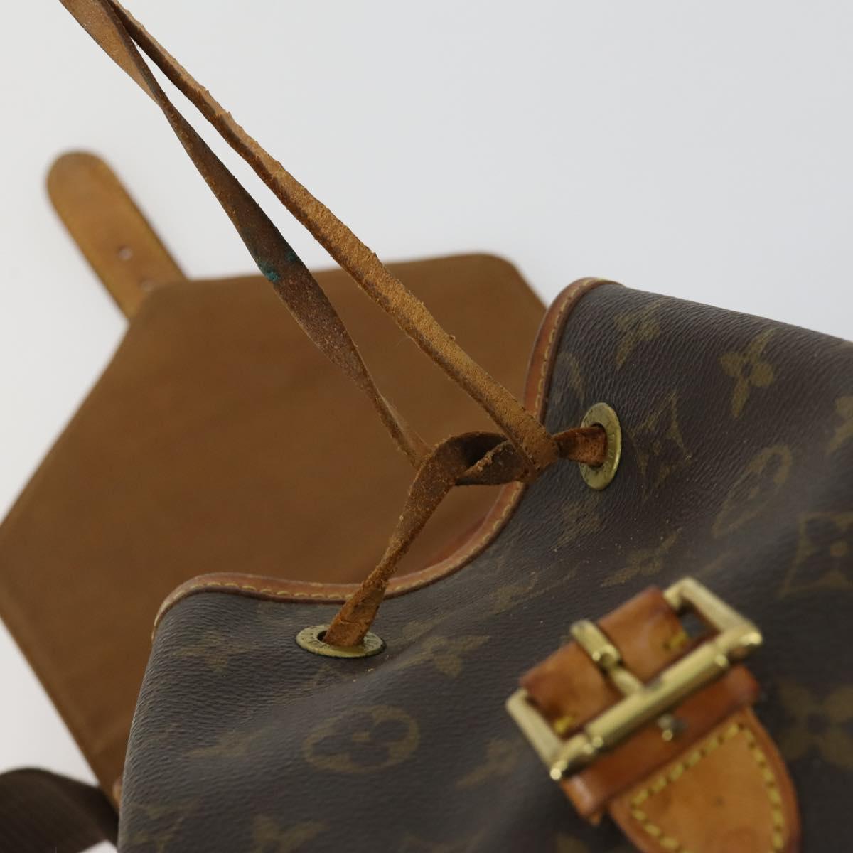 LOUIS VUITTON Monogram Montsouris GM Backpack M51135 LV Auth 156103