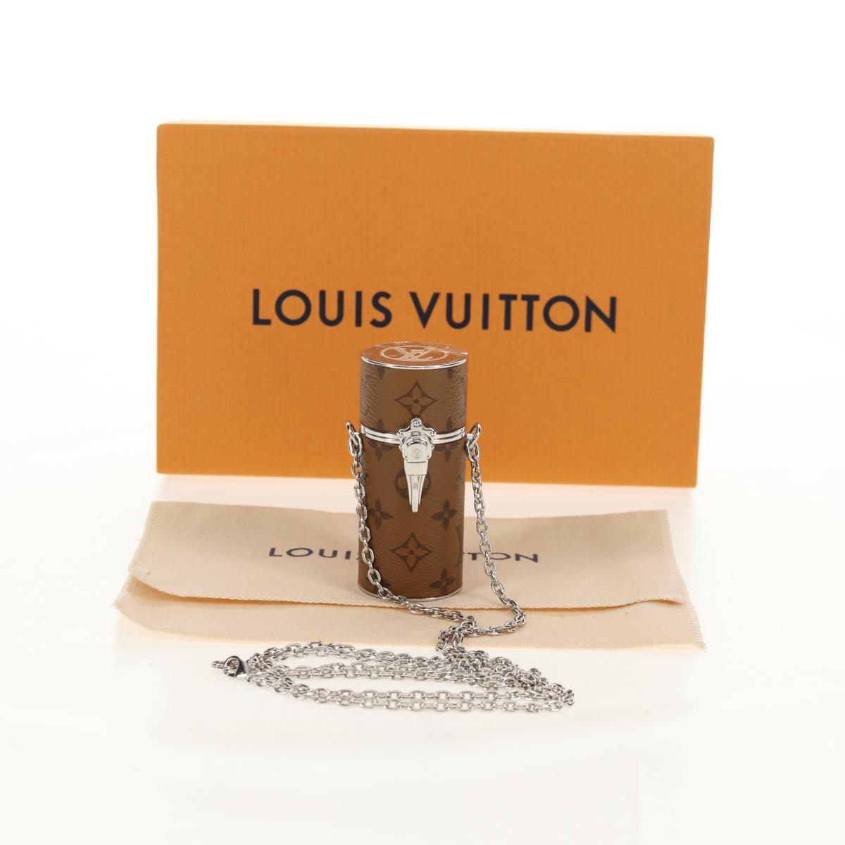 LOUIS VUITTON Monogram Reverse Lipstick Case Cosmetic Pouch MP2407 Auth 156107M