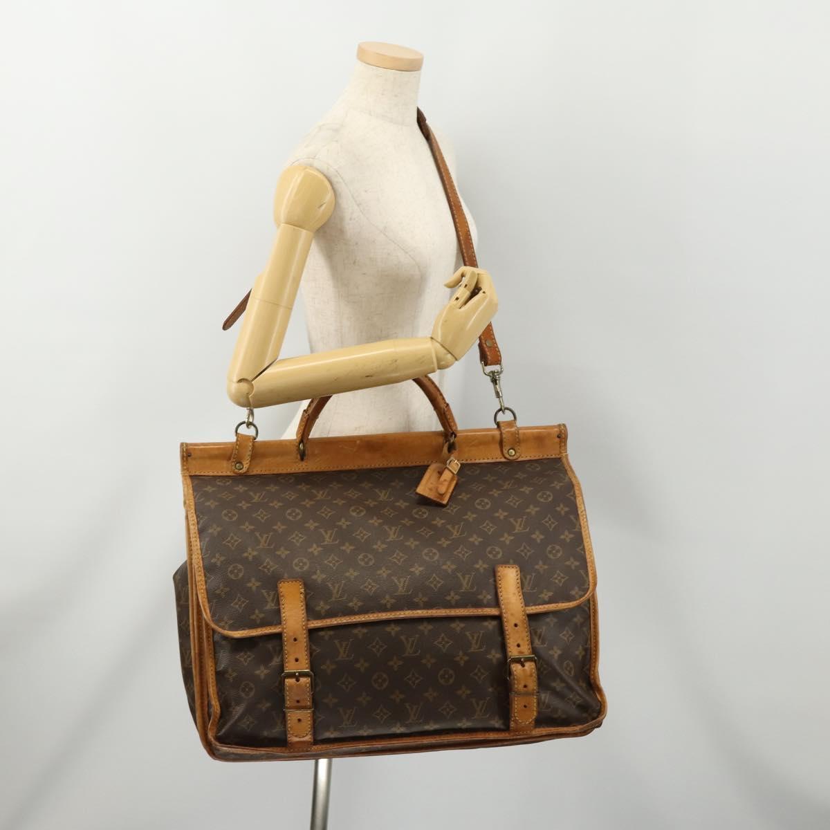 LOUIS VUITTON Monogram Sac Kleber Travel Bag M58122 LV Auth 156115