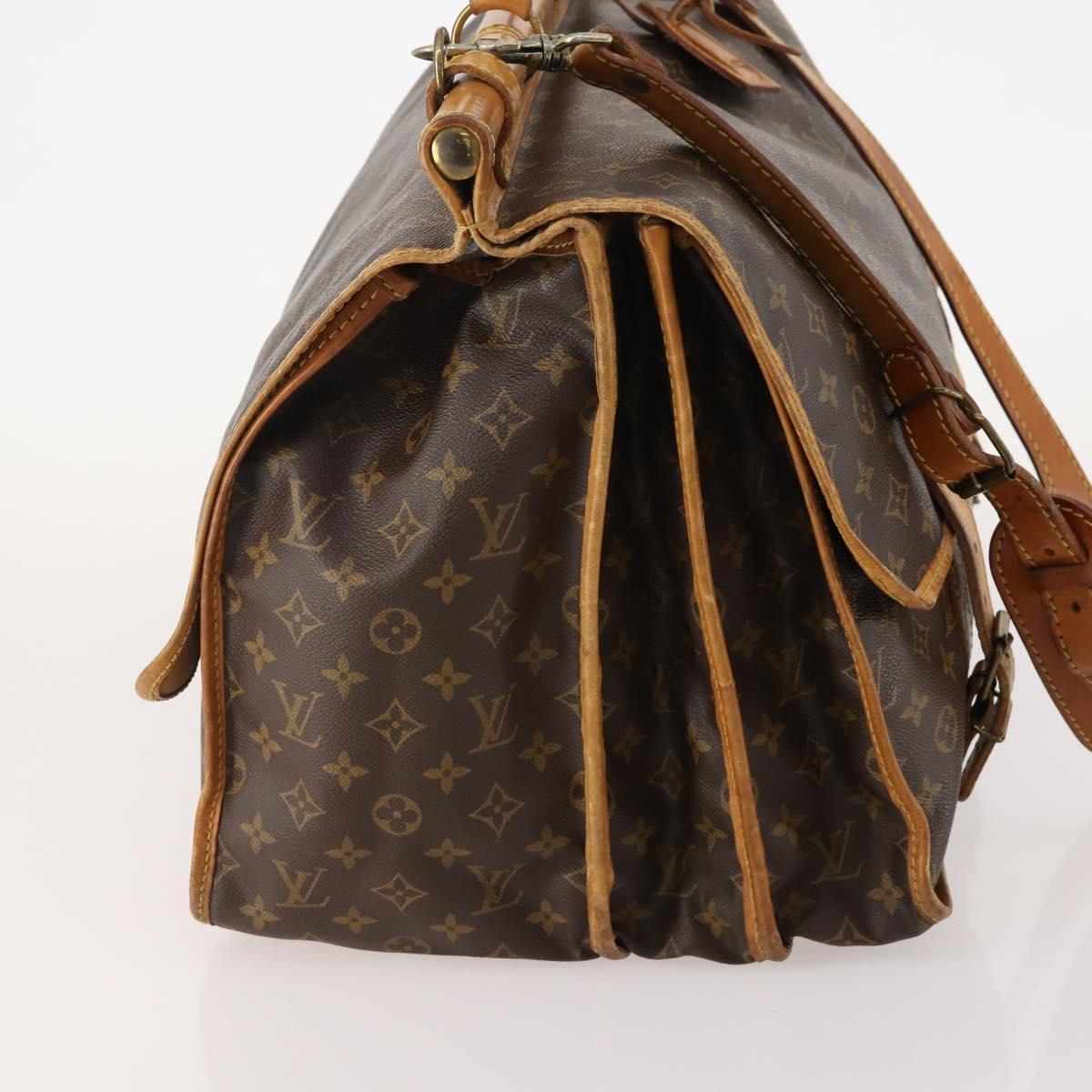 LOUIS VUITTON Monogram Sac Kleber Travel Bag M58122 LV Auth 156115