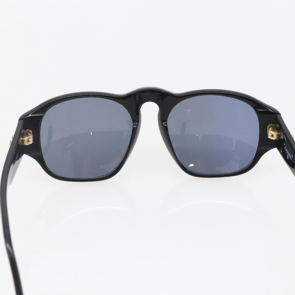 CHANEL Sunglasses plastic Black CC Auth 156145