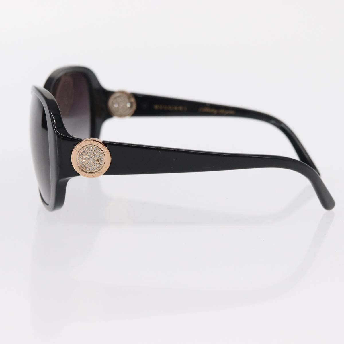BVLGARI Sunglasses plastic Black Auth 156146