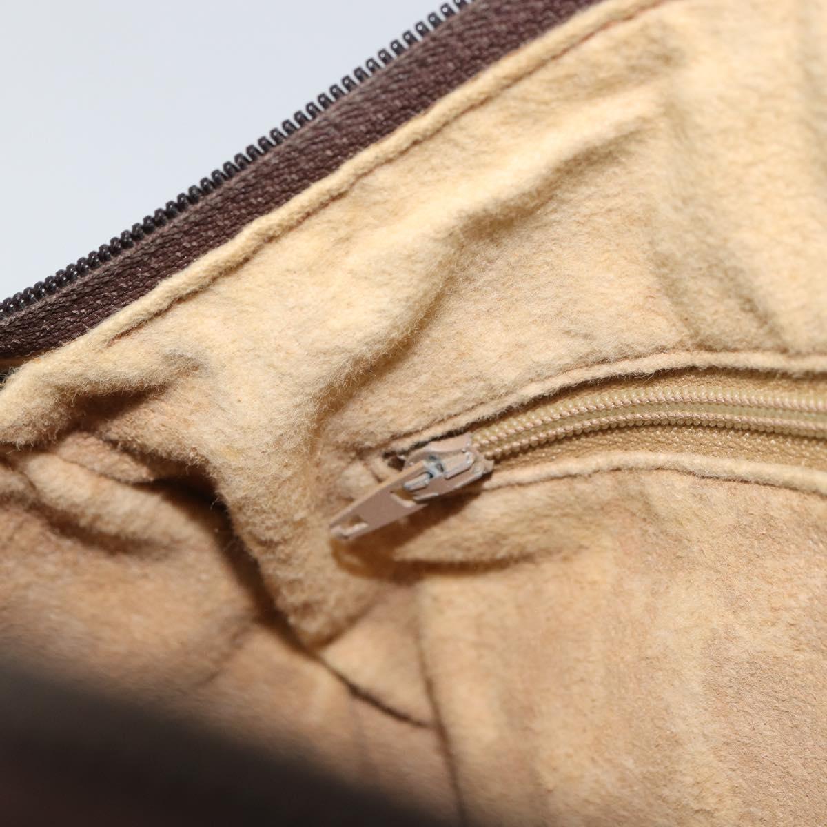 GUCCI GG Supreme Web Sherry Line Boston Bag PVC Beige Gold 010 378 Auth 156155