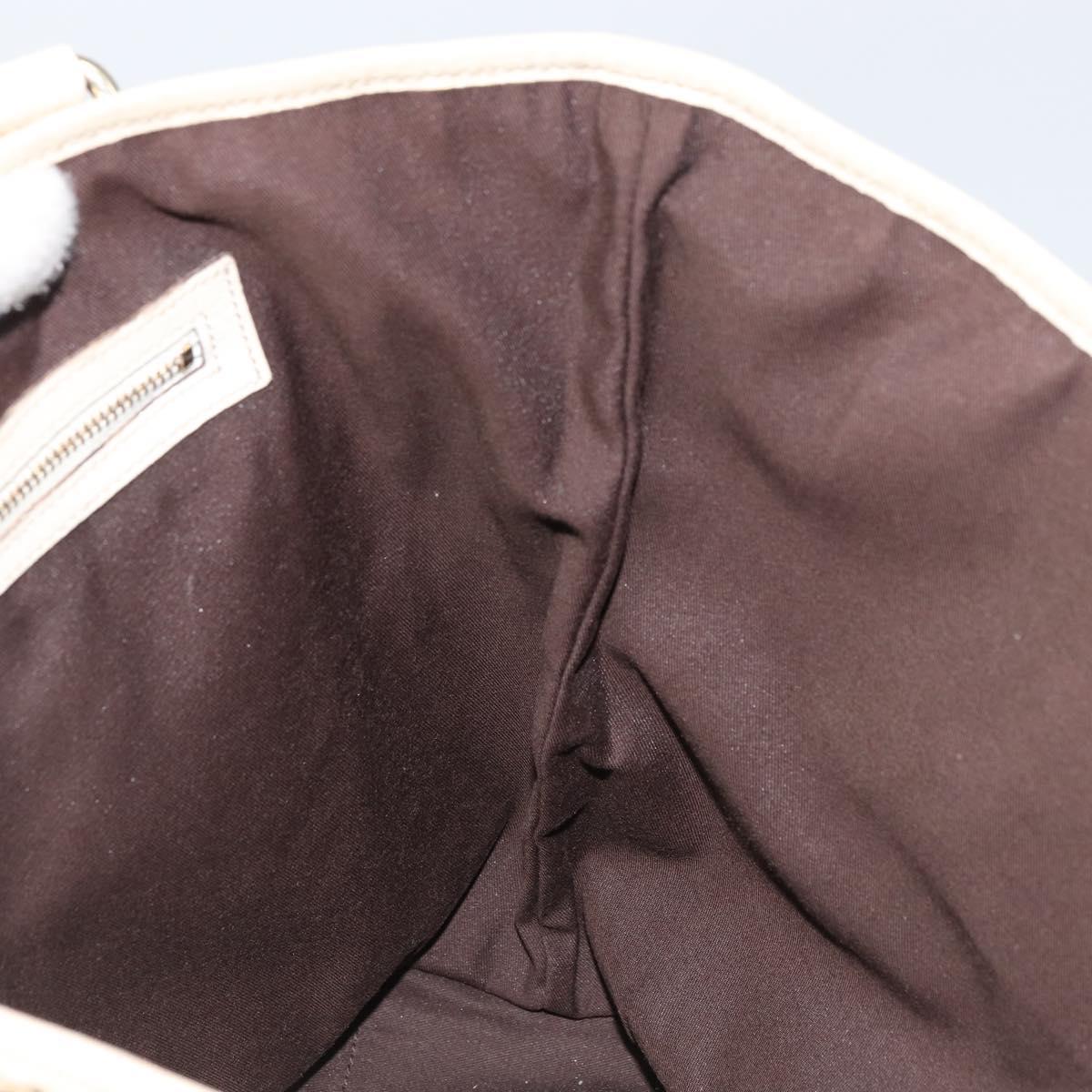 GUCCI GG Canvas Tote Bag Beige Gold 153009 Auth 156163