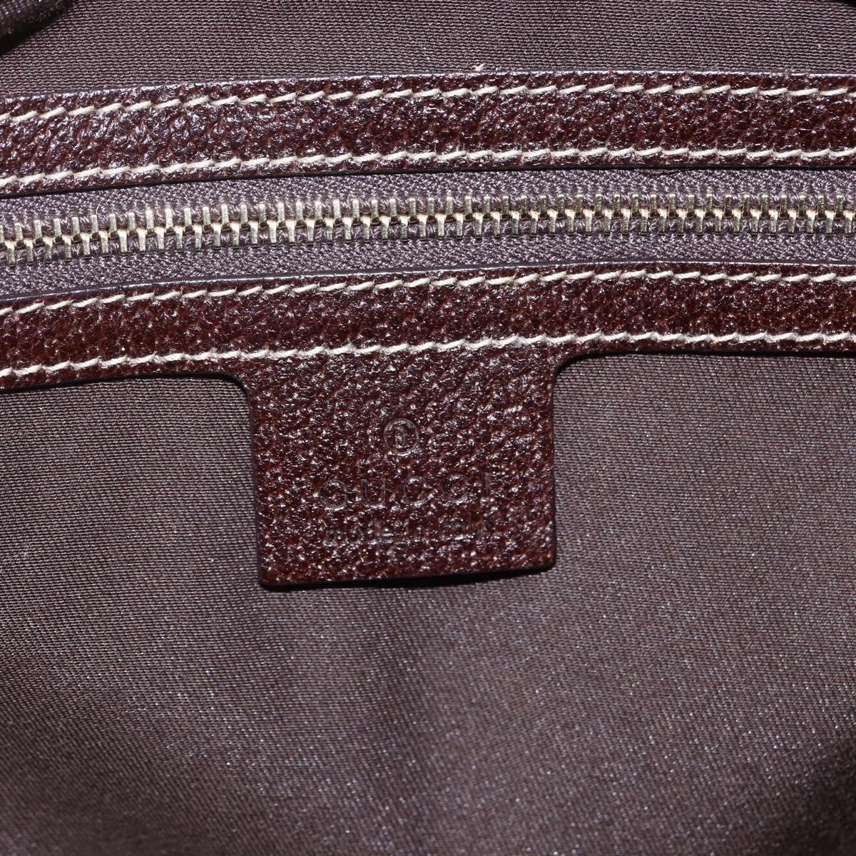 GUCCI GG Canvas Hand Bag Beige Gold 154981 Auth 156164V