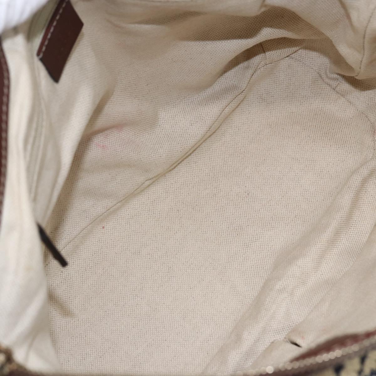 GUCCI Diamante Sukey Hand Bag Canvas 2way Beige Gold 247902 Auth 156167