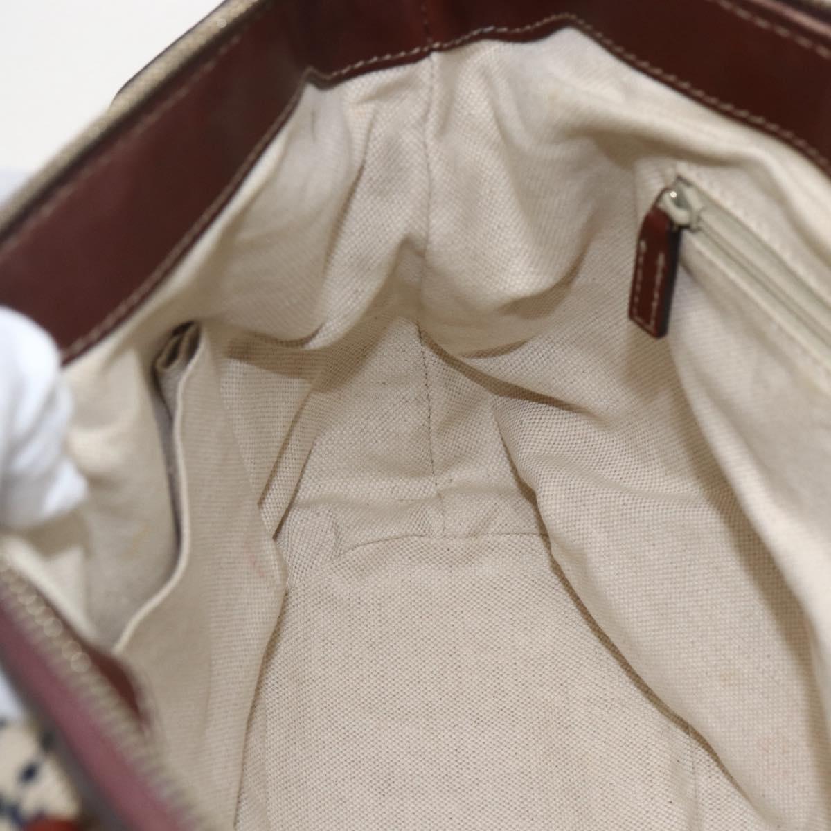 GUCCI Diamante Sukey Hand Bag Canvas 2way Beige Gold 247902 Auth 156167