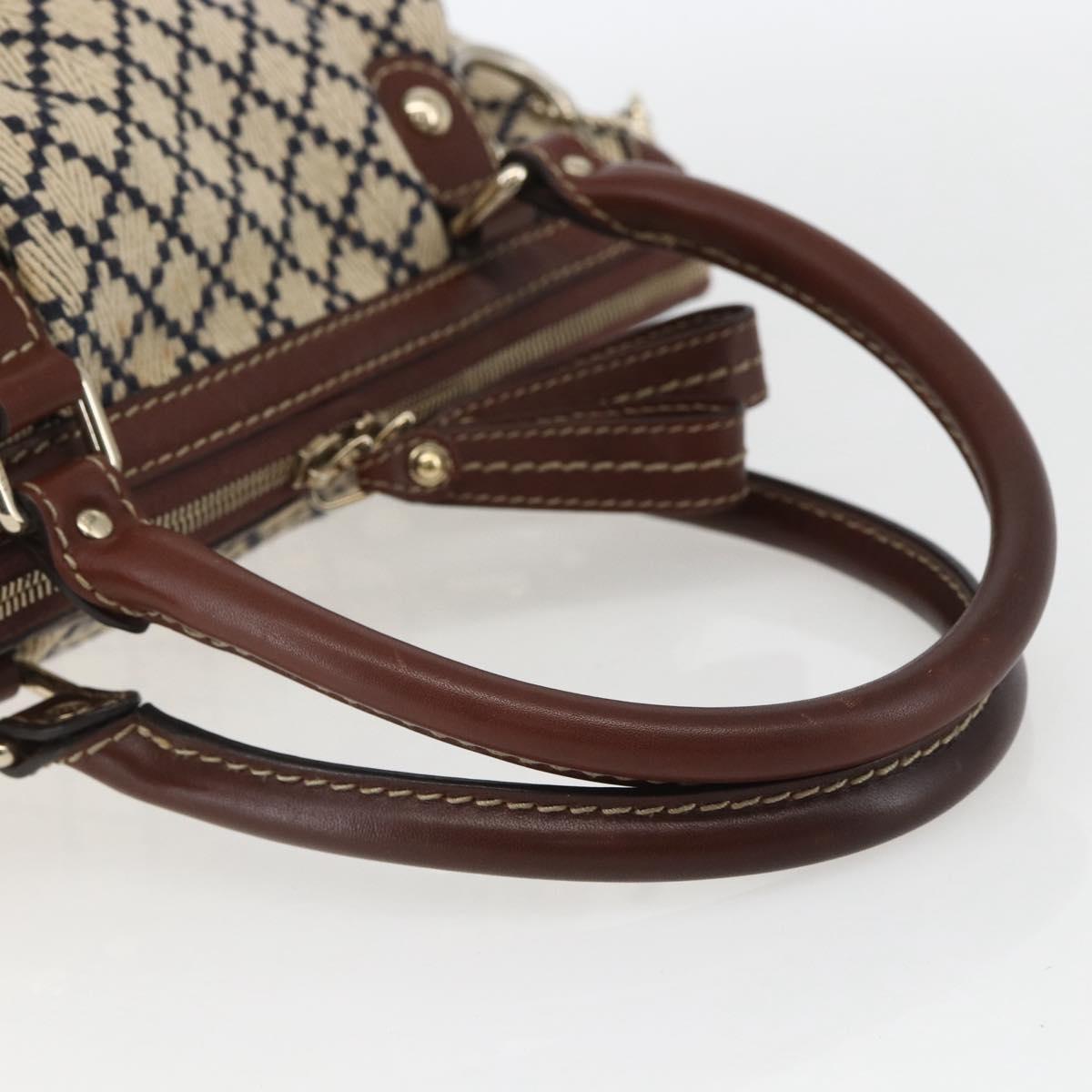 GUCCI Diamante Sukey Hand Bag Canvas 2way Beige Gold 247902 Auth 156167