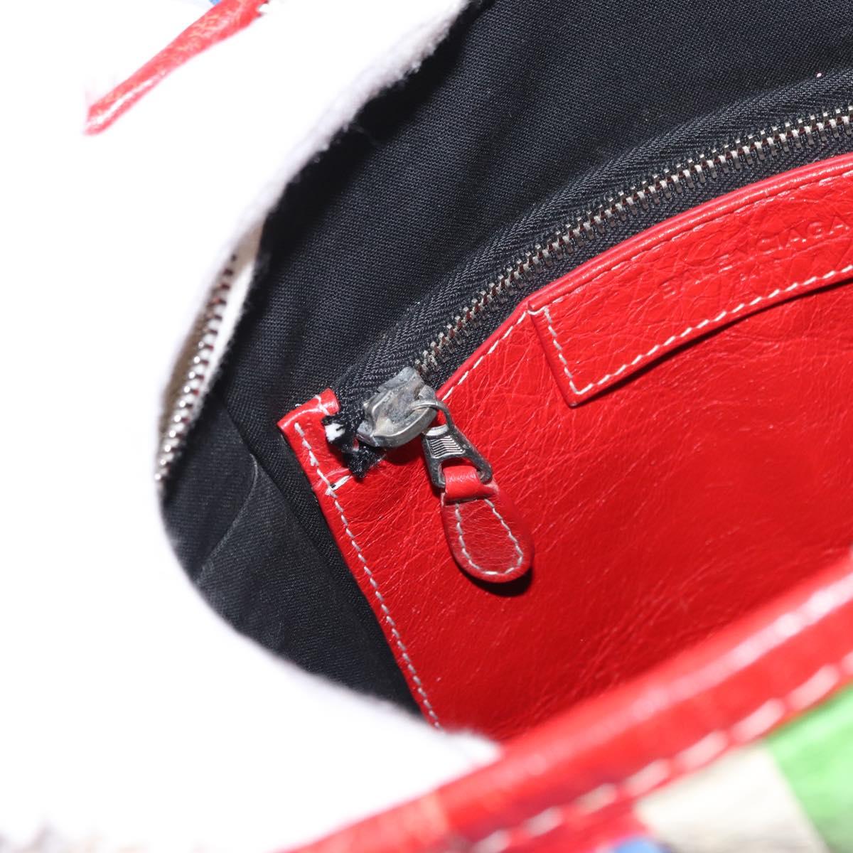 BALENCIAGA Bazaar Shopper XS Bag Leather 2way Multicolor 452458 Auth 156182