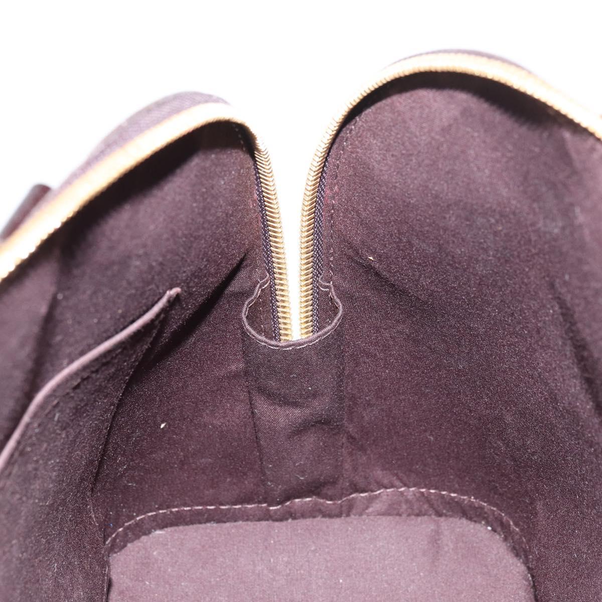 LOUIS VUITTON Monogram Vernis Alma PM Hand Bag Amarante M91611 LV Auth 156187