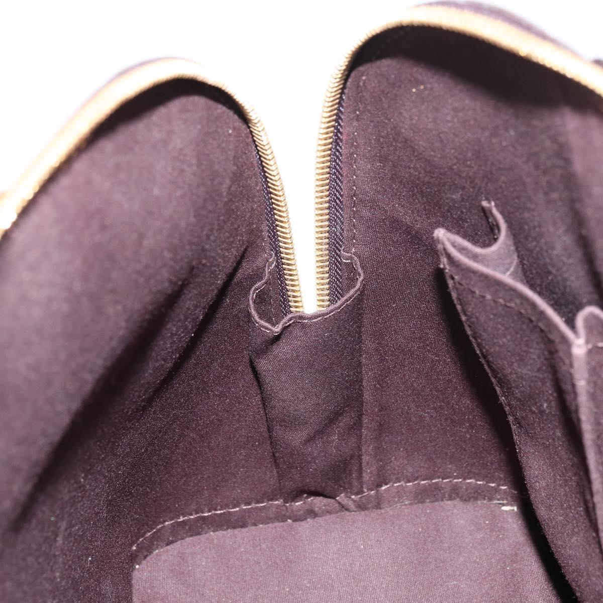 LOUIS VUITTON Monogram Vernis Alma PM Hand Bag Amarante M91611 LV Auth 156187