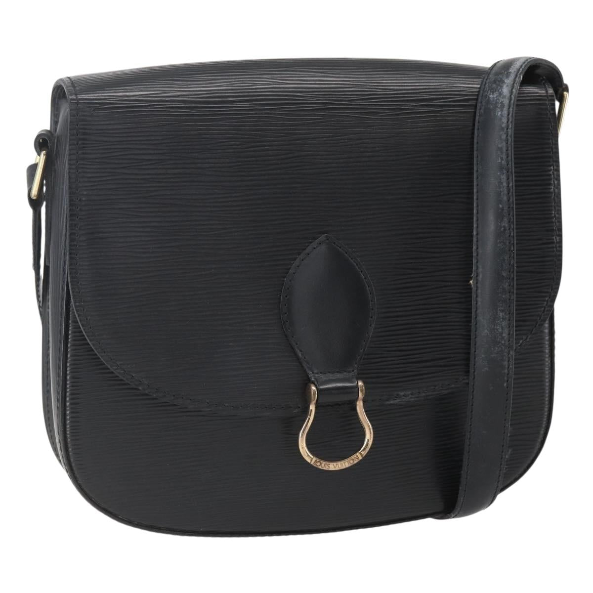 LOUIS VUITTON Epi Saint Cloud GM Shoulder Bag Black Noir M52192 LV Auth 156189