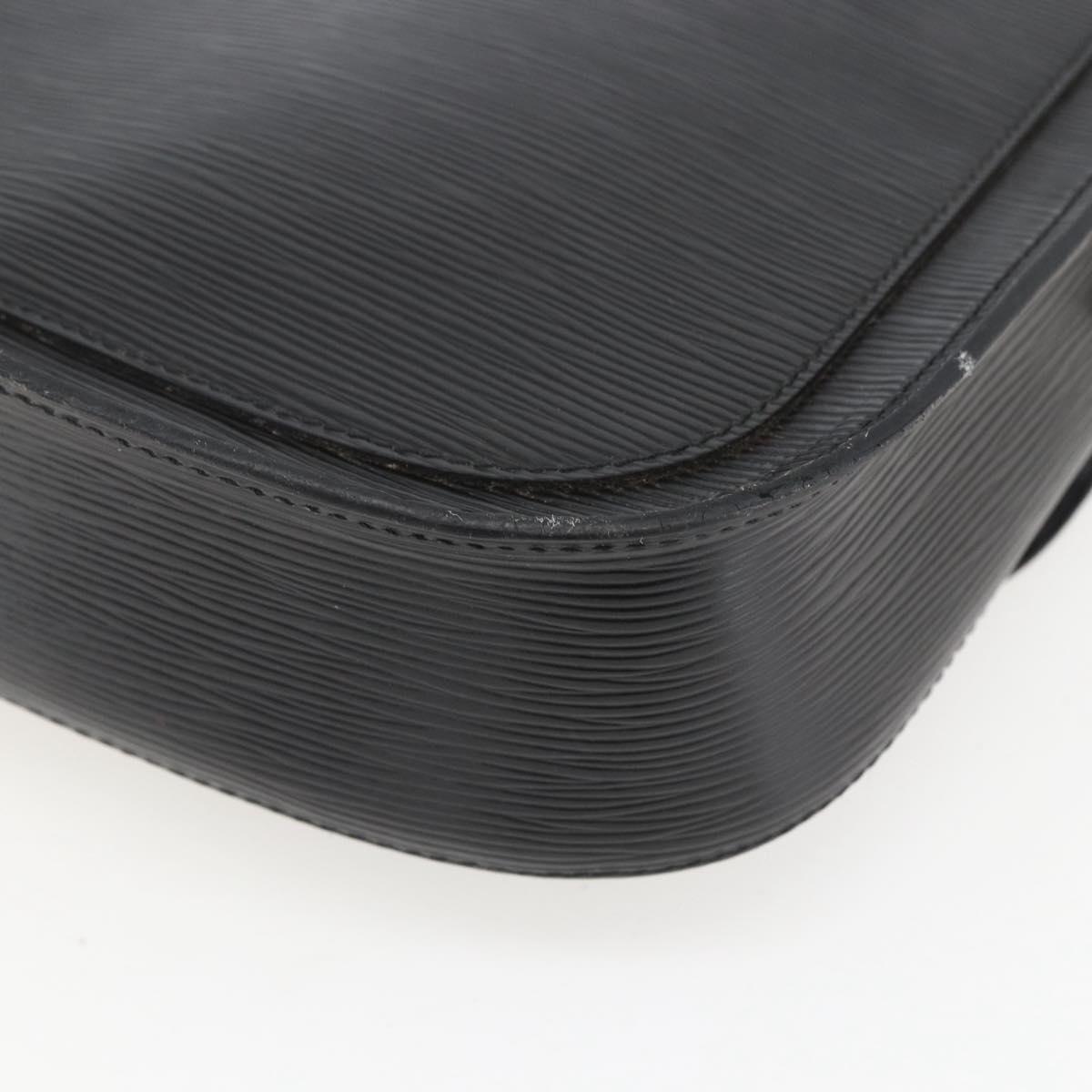 LOUIS VUITTON Epi Saint Cloud GM Shoulder Bag Black Noir M52192 LV Auth 156189