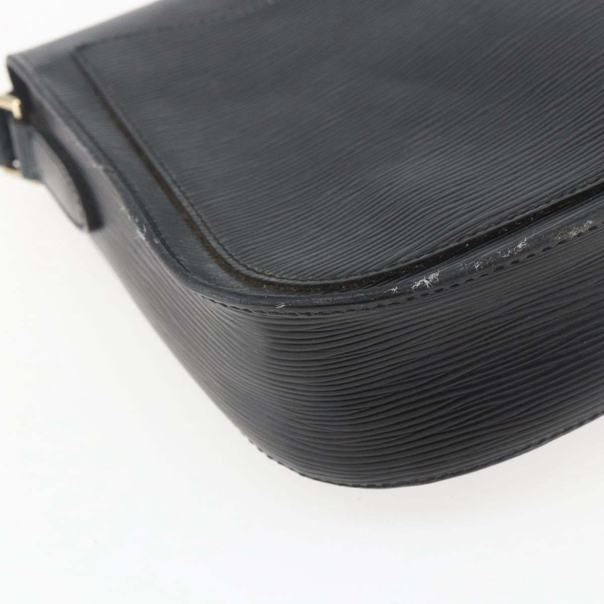 LOUIS VUITTON Epi Saint Cloud GM Shoulder Bag Black Noir M52192 LV Auth 156189