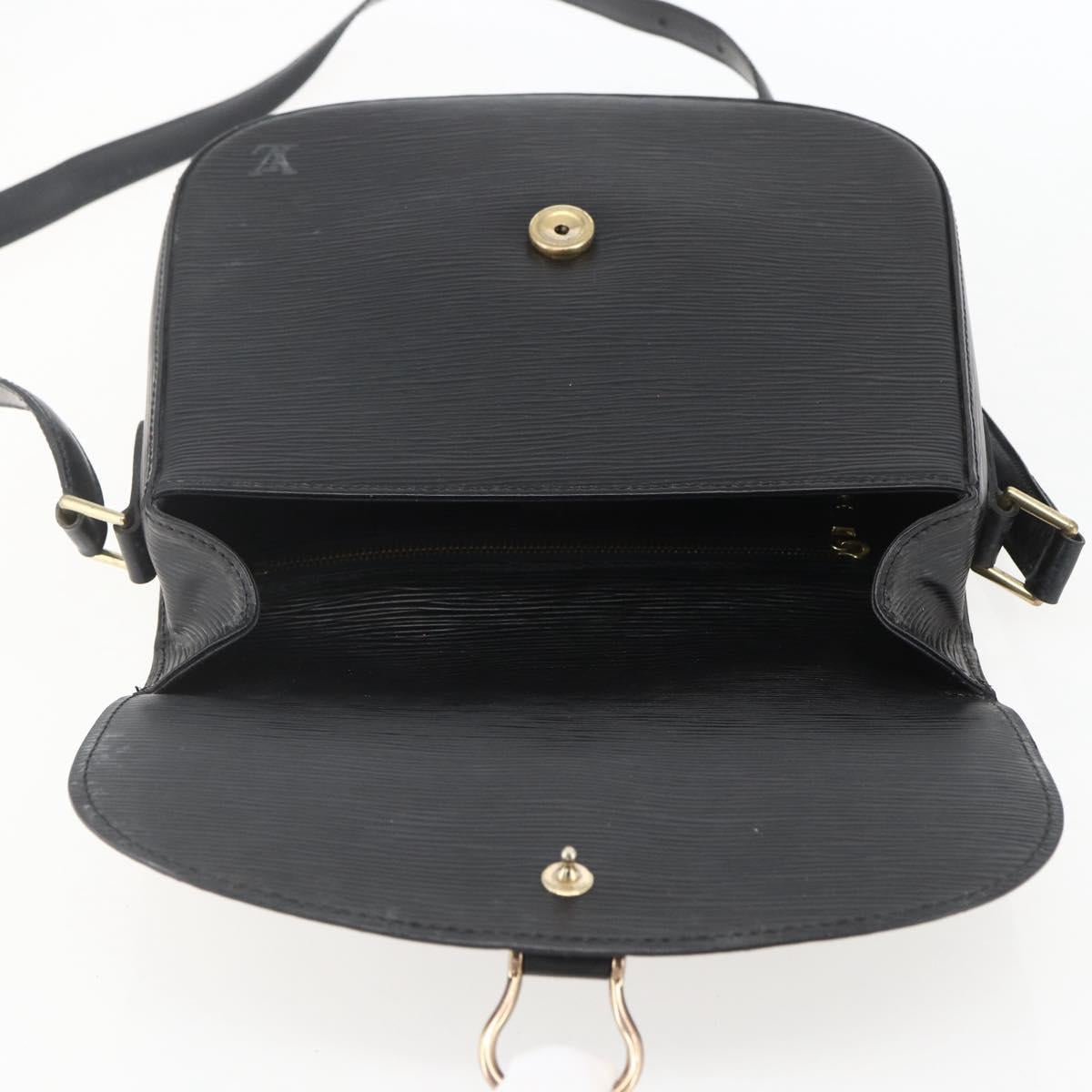 LOUIS VUITTON Epi Saint Cloud GM Shoulder Bag Black Noir M52192 LV Auth 156189