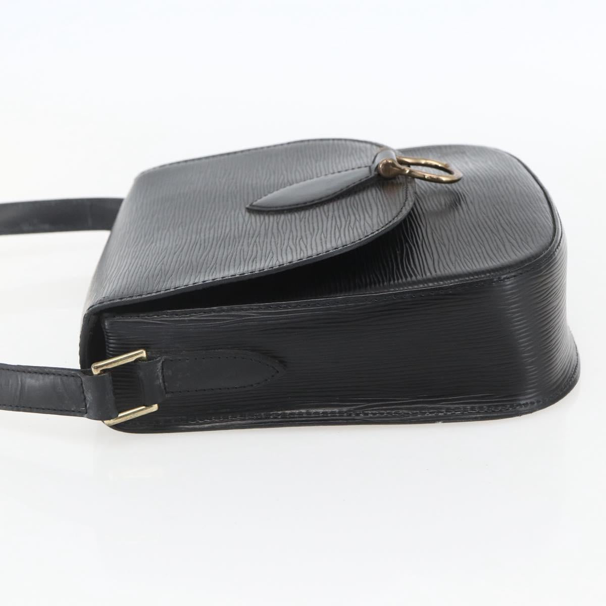 LOUIS VUITTON Epi Saint Cloud GM Shoulder Bag Black Noir M52192 LV Auth 156189