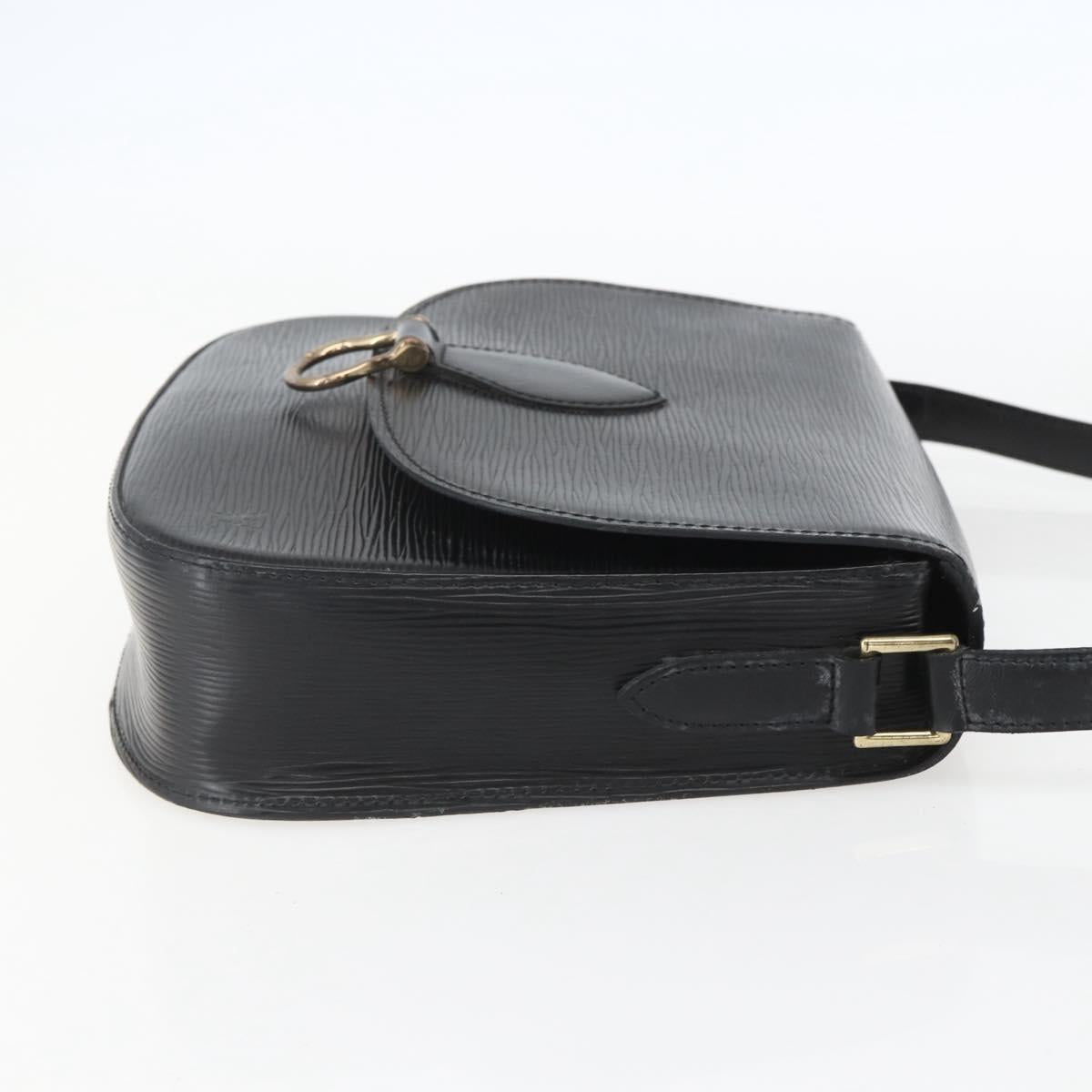 LOUIS VUITTON Epi Saint Cloud GM Shoulder Bag Black Noir M52192 LV Auth 156189