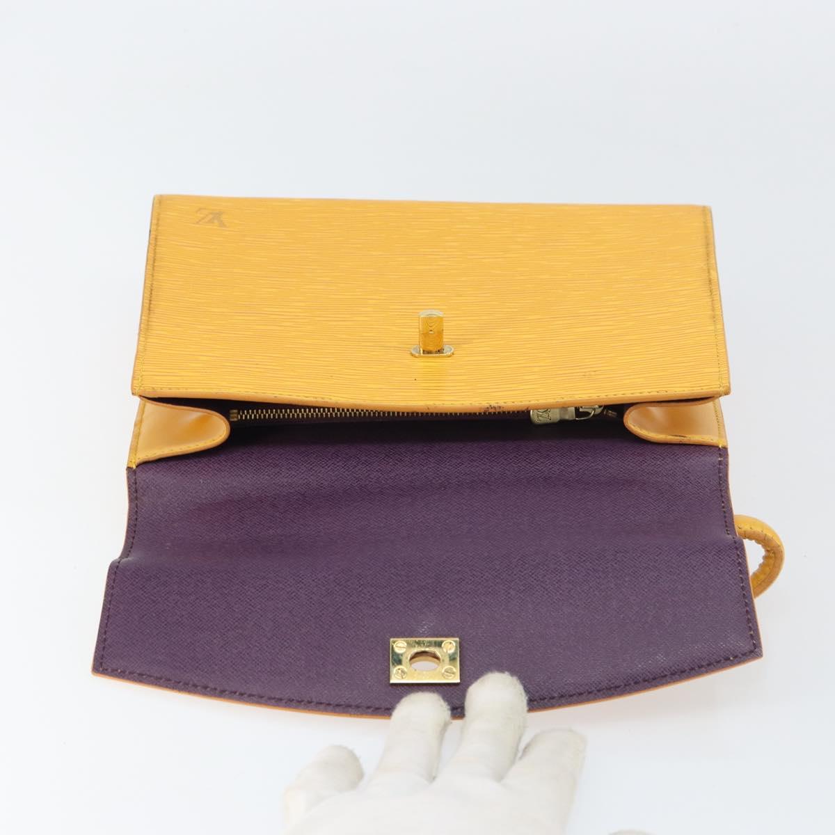 LOUIS VUITTON Epi Malesherbes Hand Bag Tassili Yellow Jonne M52379 Auth 156190