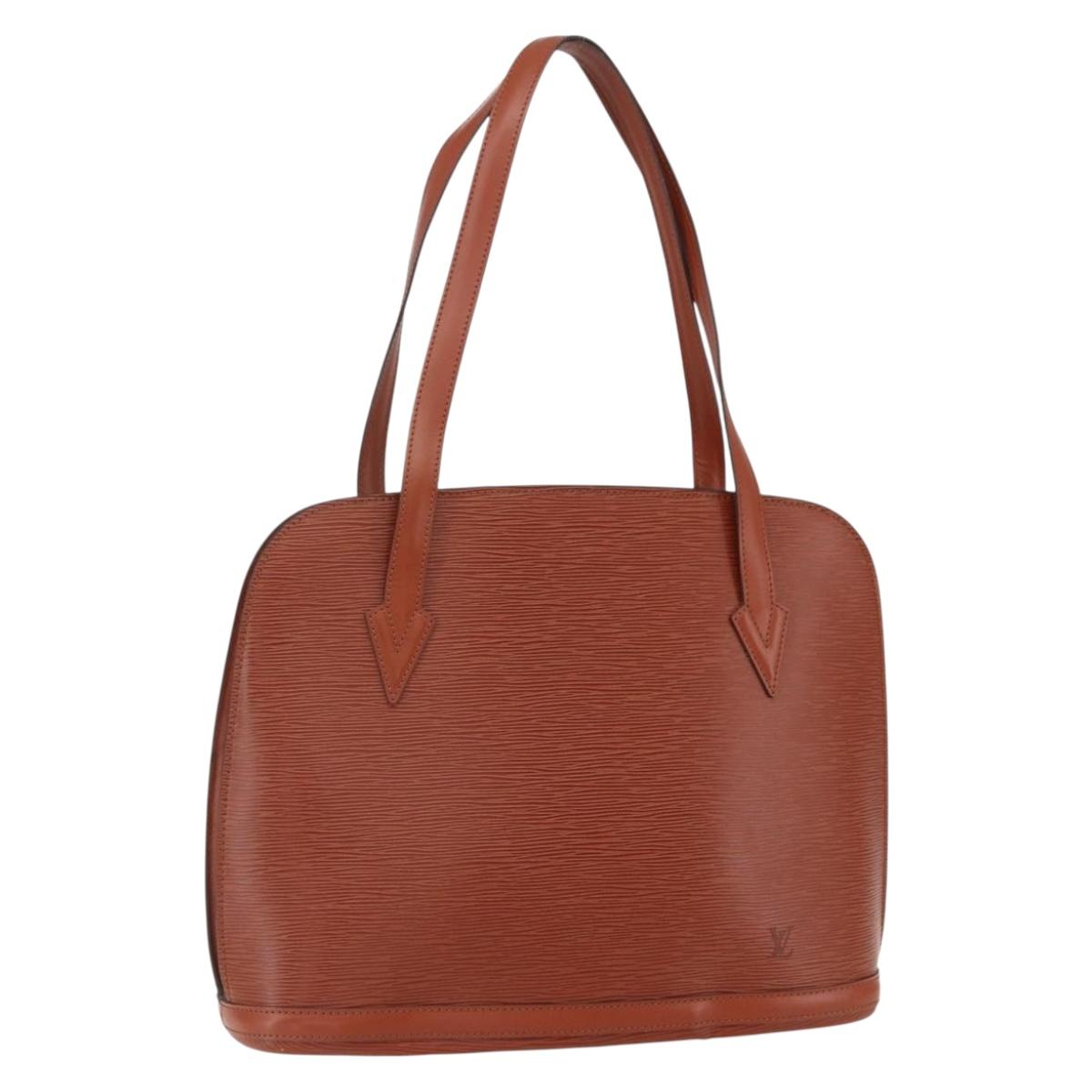 LOUIS VUITTON Epi Lussac Shoulder Bag Brown M52283 LV Auth 156191