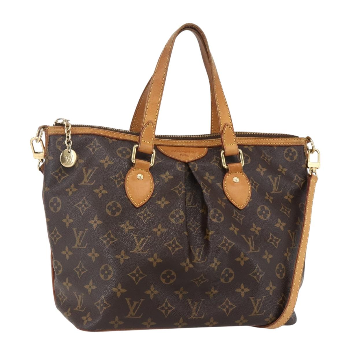 LOUIS VUITTON Monogram Palermo PM Tote Bag M40145 LV Auth 156193