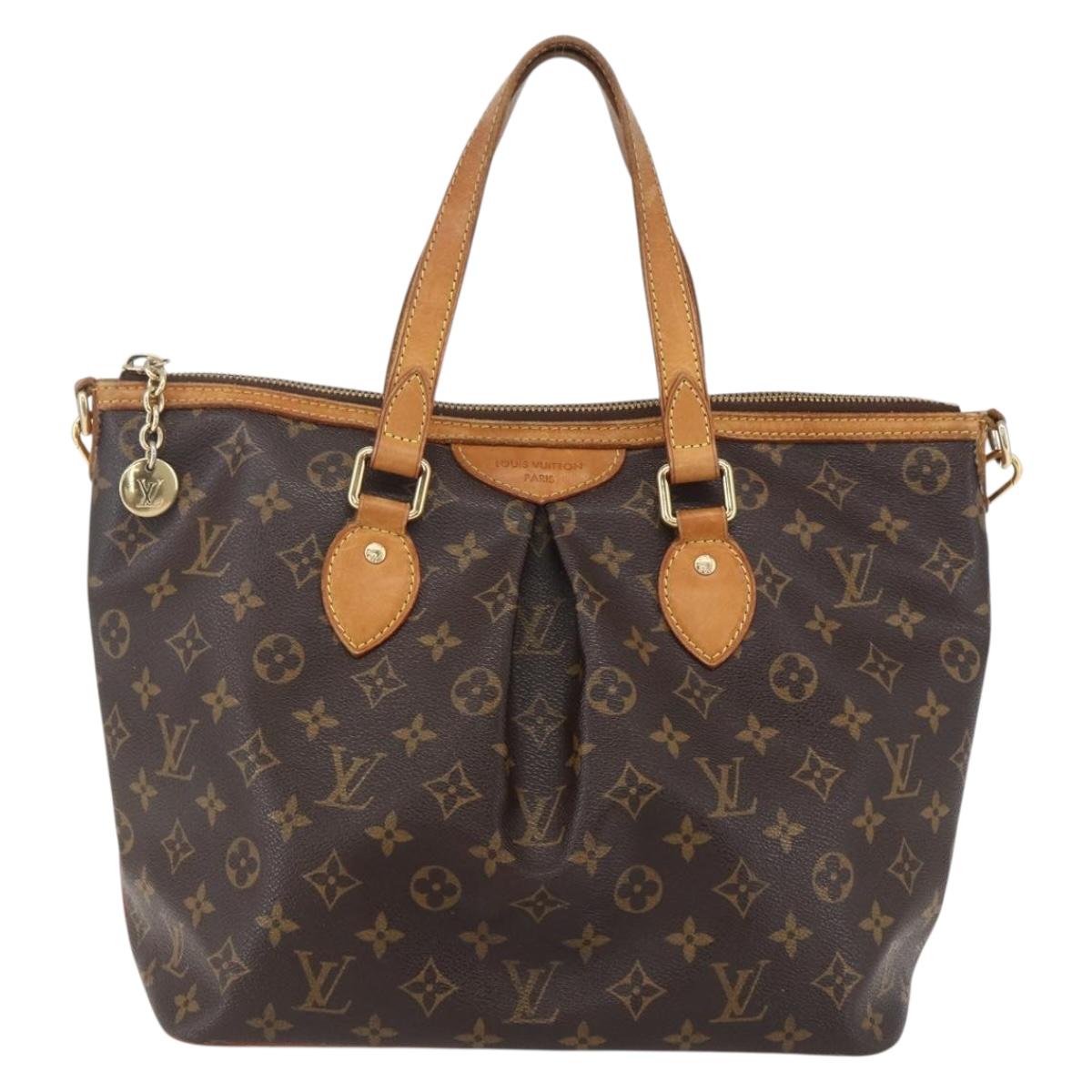 LOUIS VUITTON Monogram Palermo PM Tote Bag M40145 LV Auth 156193