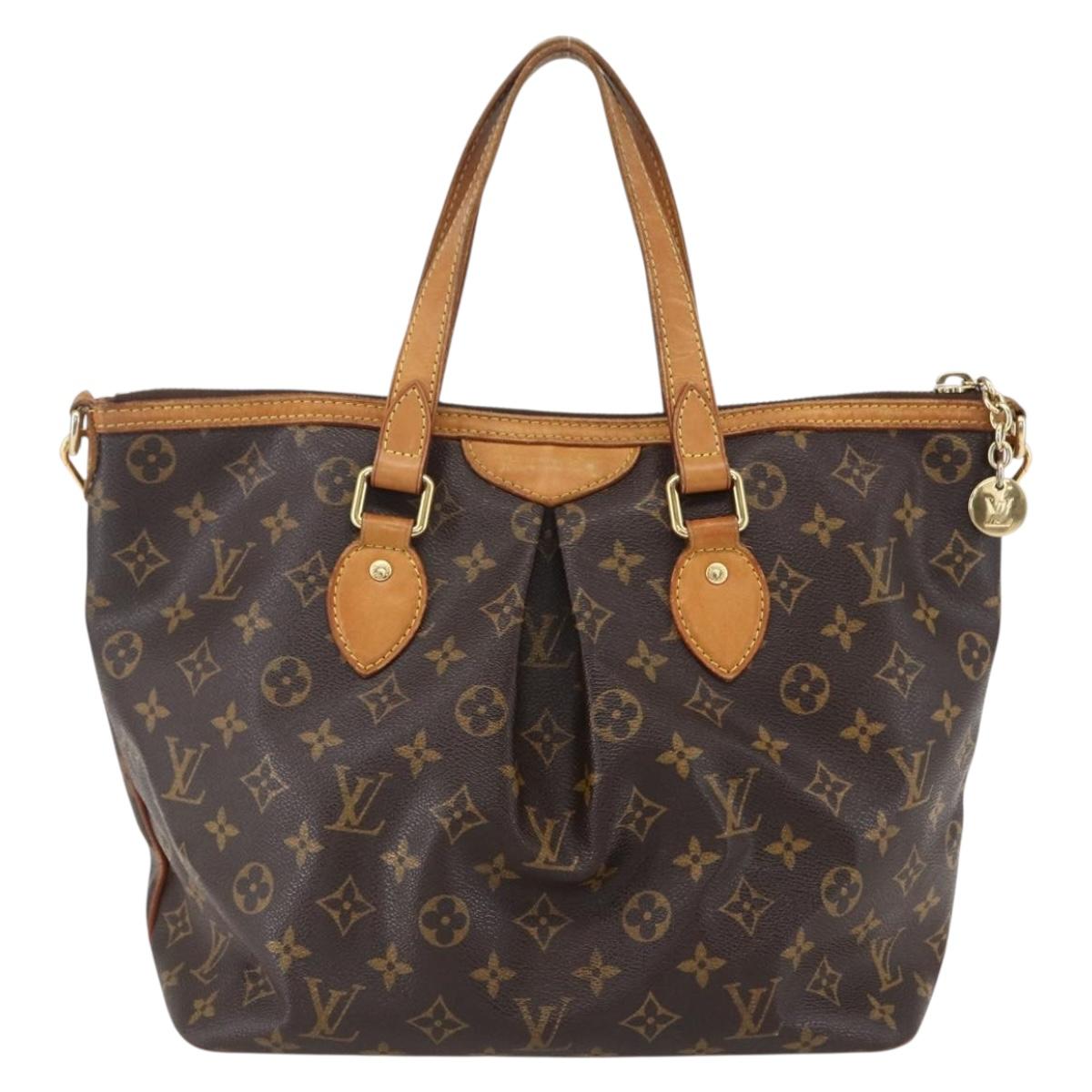 LOUIS VUITTON Monogram Palermo PM Tote Bag M40145 LV Auth 156193